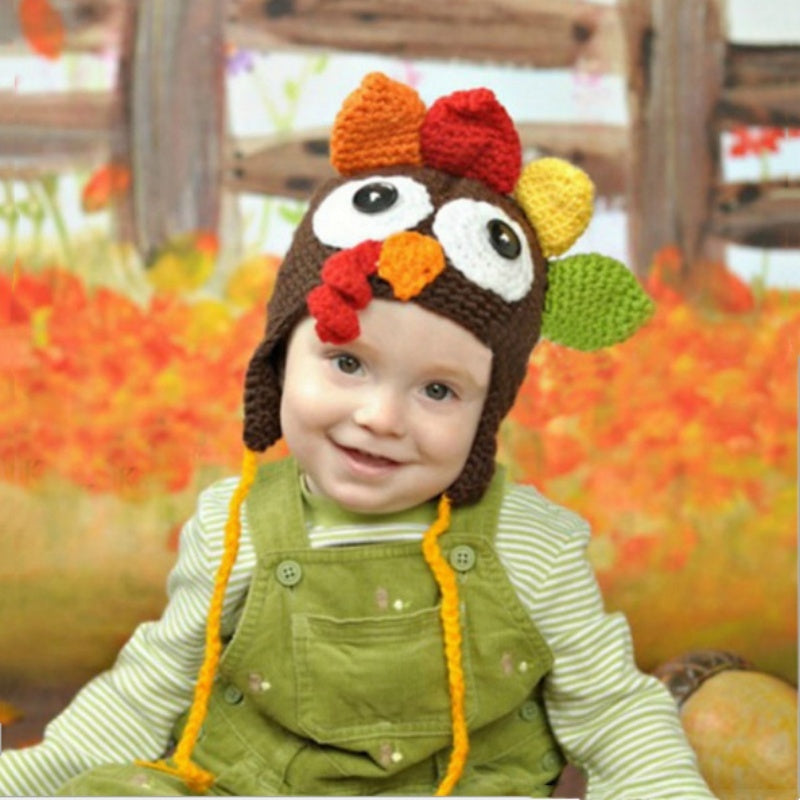 Thanksgiving Hand-Woven Turkey Hat: A Festive Must-Have